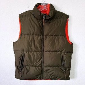 JCrew Men’s Olive Green Down Filled Winter Puffer Jacket. Size L